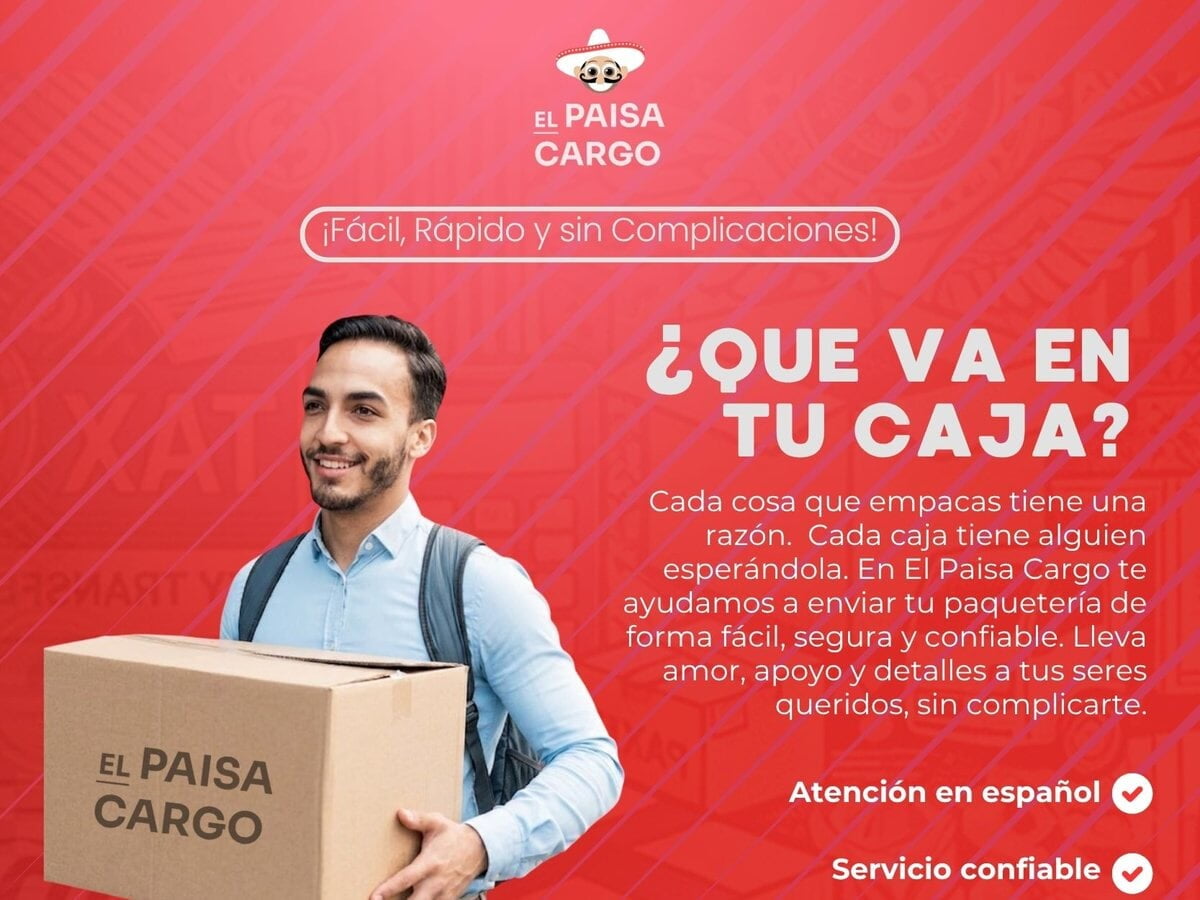 Boxes shipped to Latin America from El Paisa Cargo, Chattanooga TN