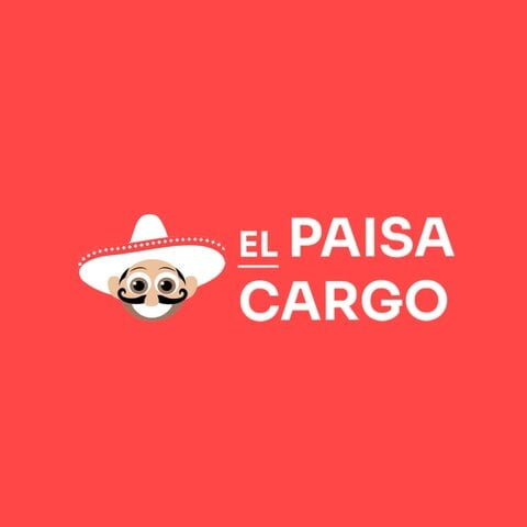 El Paisa Cargo logo in white on red